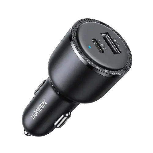 Ugreen 63W Usb C + Usb A Dual Port Car Charger 1