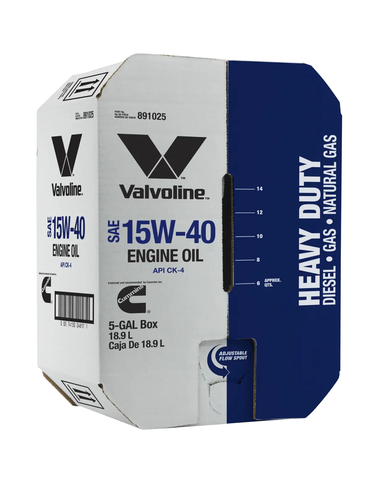 Valvoline Premium Blue One Solution Engine Oil Sae 15W-40 Bay Box (20 Quarts) 1