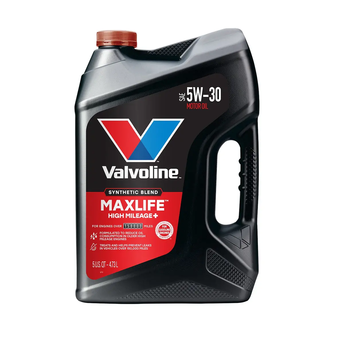 Valvoline High Mileage 150K With Maxlife Plus Technology Motor Oil Sae 5W-30 1
