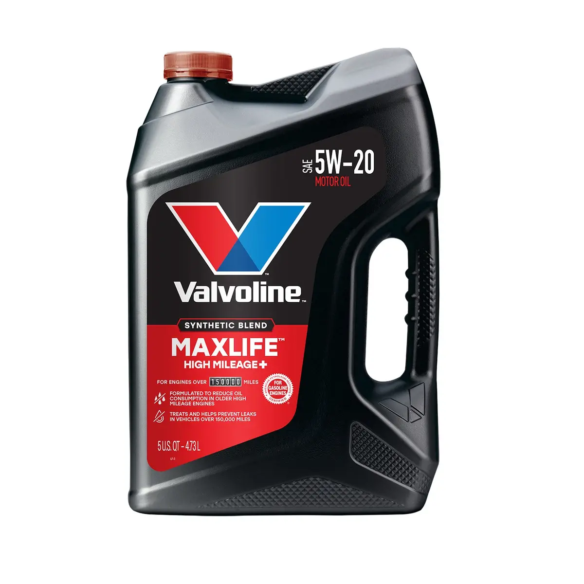 Valvoline High Mileage 150K With Maxlife Plus Technology Motor Oil Sae 5W-20 1