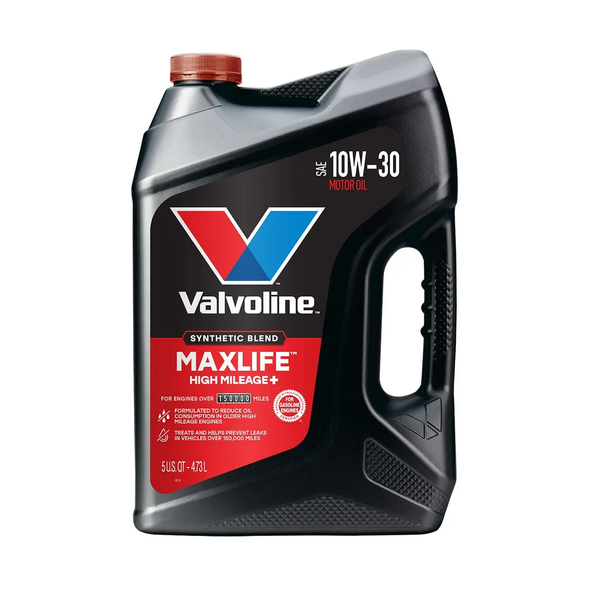 Valvoline High Mileage 150K With Maxlife Plus Technology Motor Oil Sae 10W-30 1