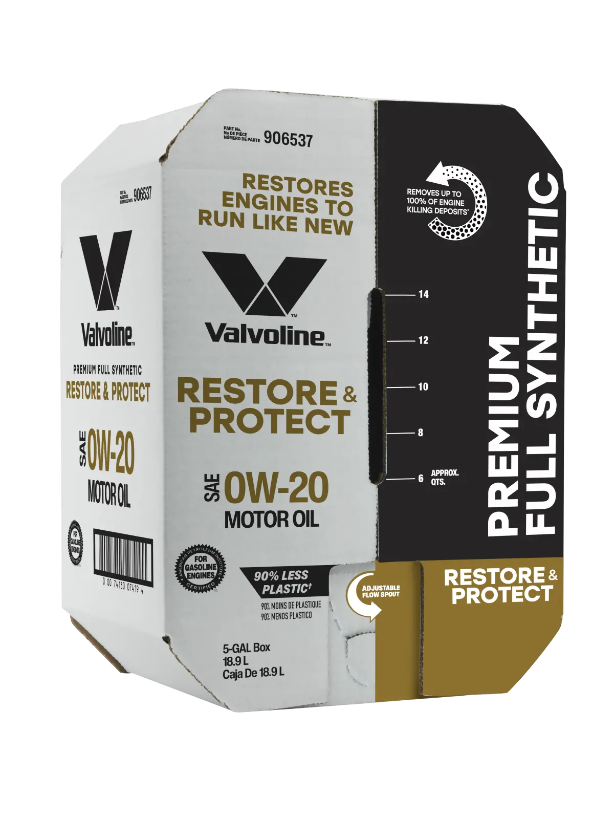 Valvoline Restore & Protect Full Synthetic Motor Oil Sae 0W-20 Bay Box (20 Quarts) 1