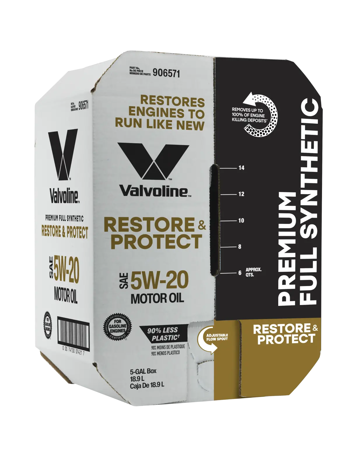 Valvoline Restore & Protect Full Synthetic Motor Oil Sae 5W-20 Bay Box (20 Quarts) 1