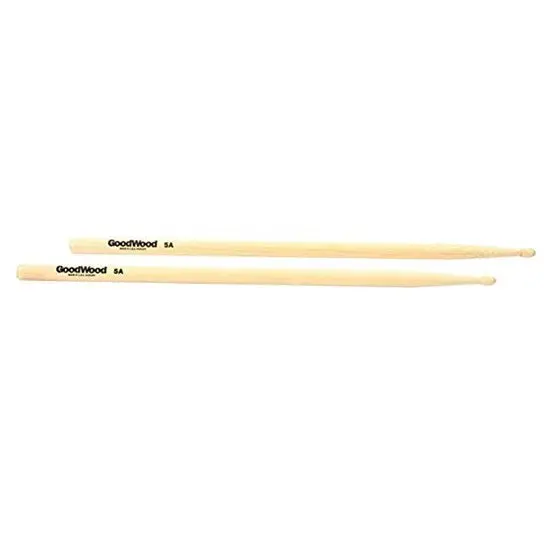 Goodwood Usa Hickory Drumsticks - 5A - Wood Tip (1 Pair) 1