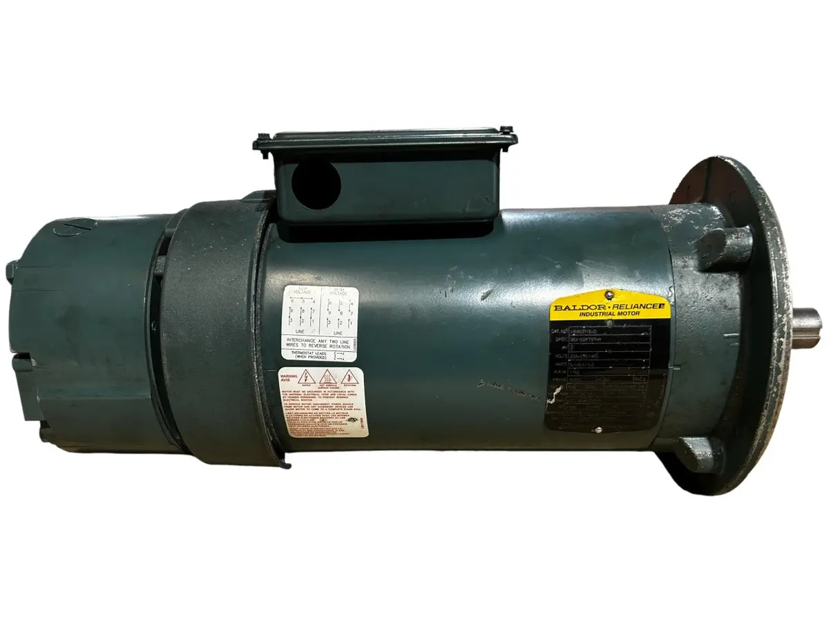 Baldor-Reliance Motor, Vbm3611t-D, 3Hp, 1750Rpm, 3Ph, 60Hz, 182Tc, 3542M, Tefc, F3 -New No Box 1