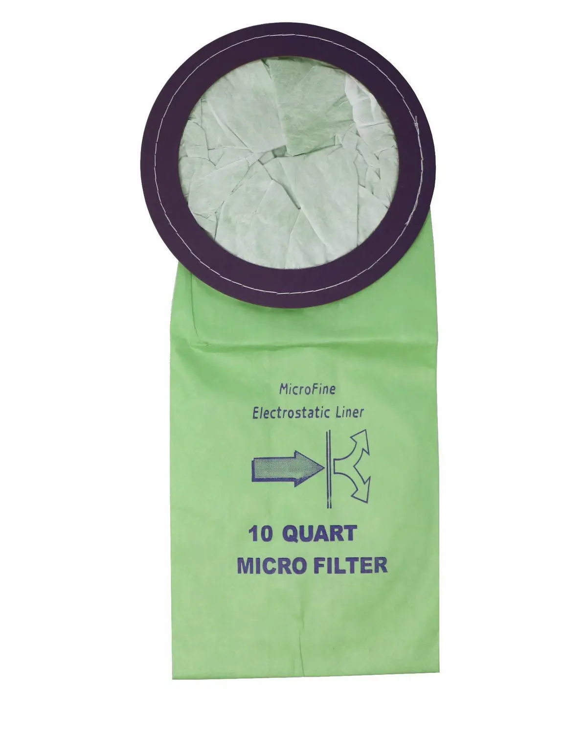 Eco Green Micro-Lined 2-Ply Back Pack Vacuum Bags (10/Pk) 1