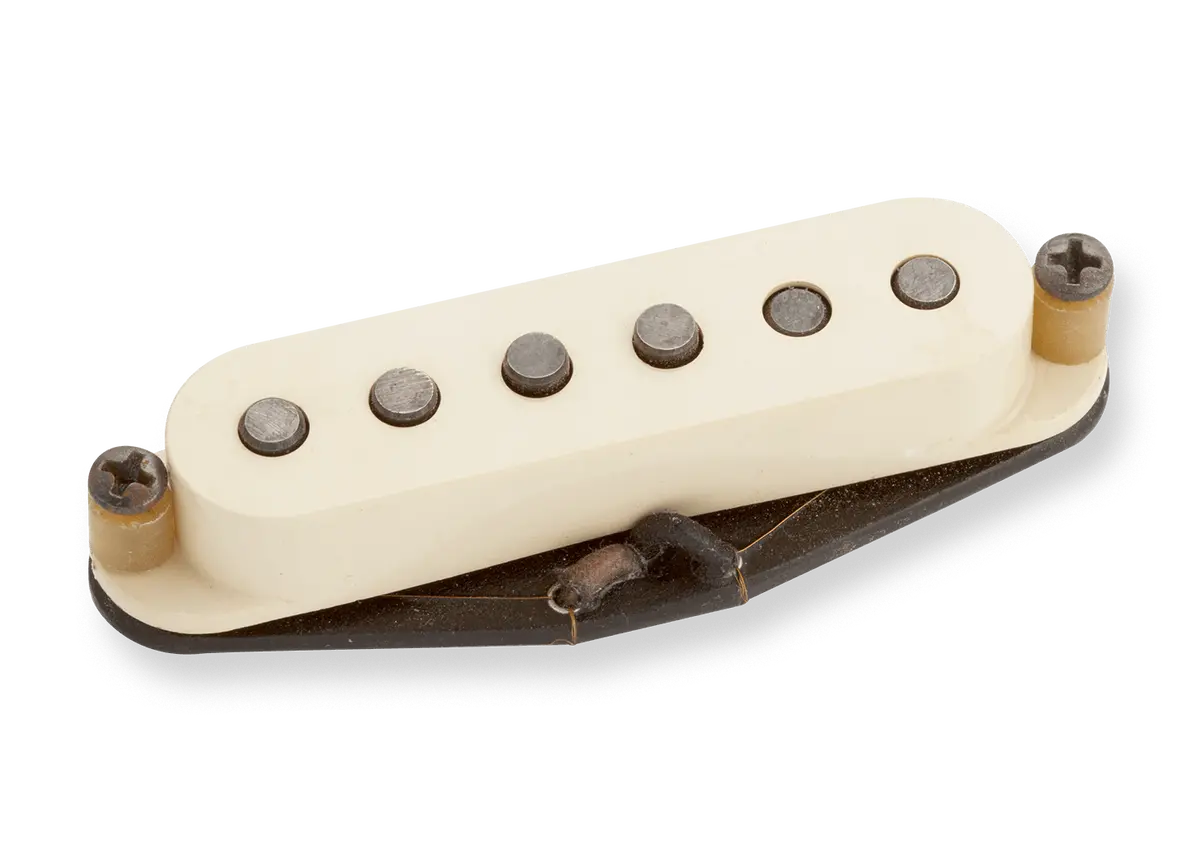 Seymour Duncan Antiquity Texas Hot - Stratocaster Pickup - 6-String Middle Pickup - White Cover Aged Rwrp (11024-03) 1