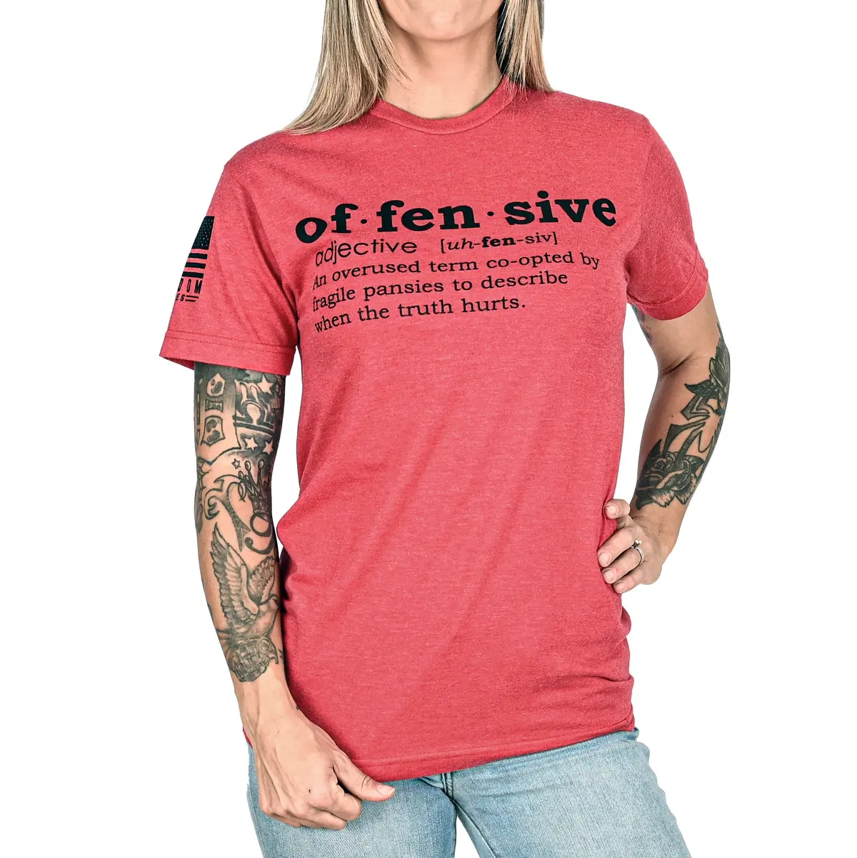 Women's Offensive Defined Boyfriend Fit T-Shirt 1