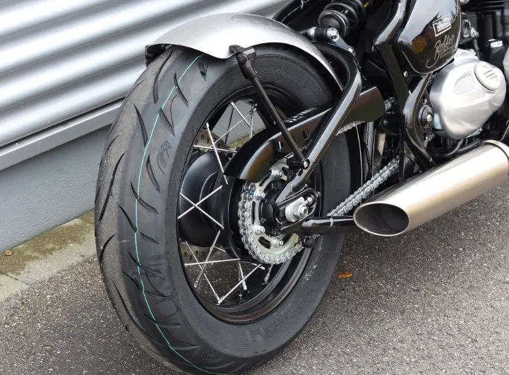 Wunderkind Custom Rear Fender Kit With Taillight/Turn Signals - Triumph Bobber 1