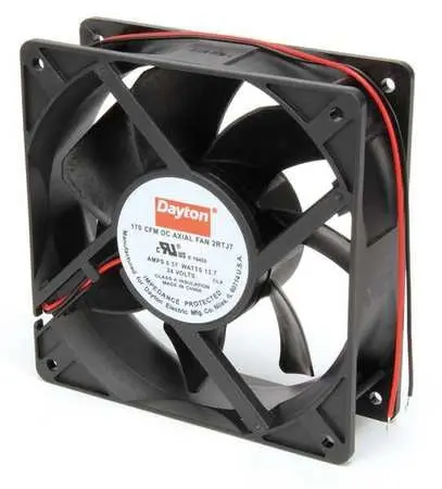 Dayton, 2Rtj7, Axial Fan, Square, 24V Dc, - Phase, 170 Cfm, 4 11/16 In W. - New In Box 1