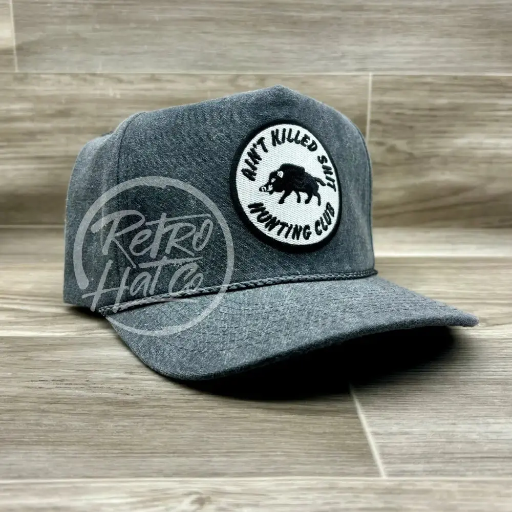 Ain’T Killed Shit On Coal Stonewashed Rope Hat 1