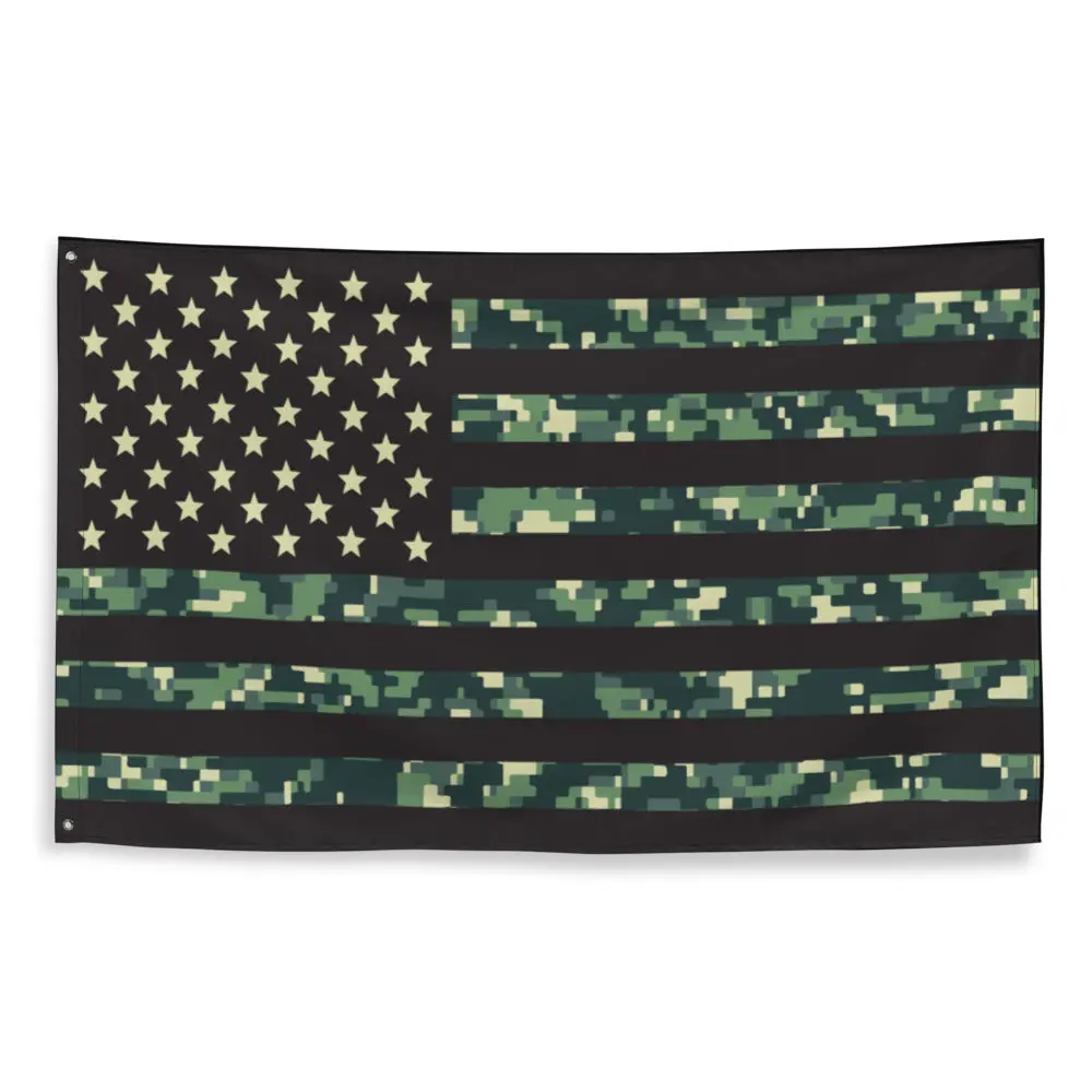 Military Camouflage Digital Flag 1