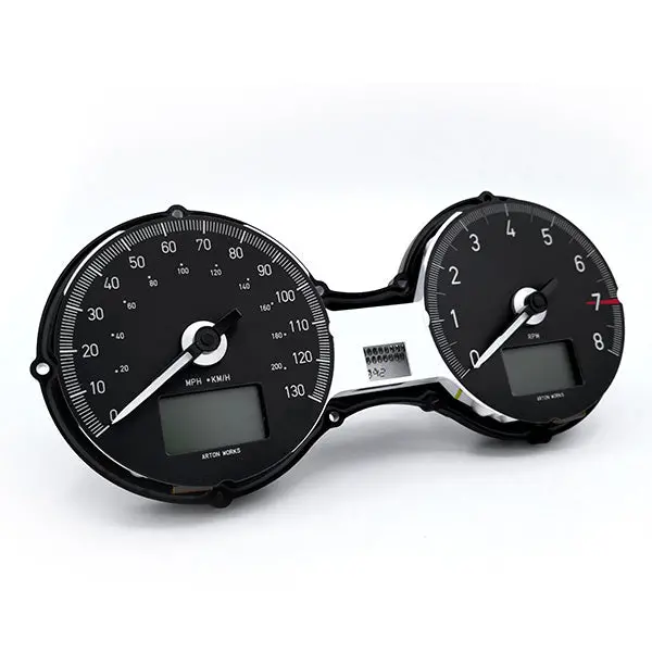 Arton Works Vintage Racing Gauge Face Covers - Triumph Bonneville T100 / T120 1