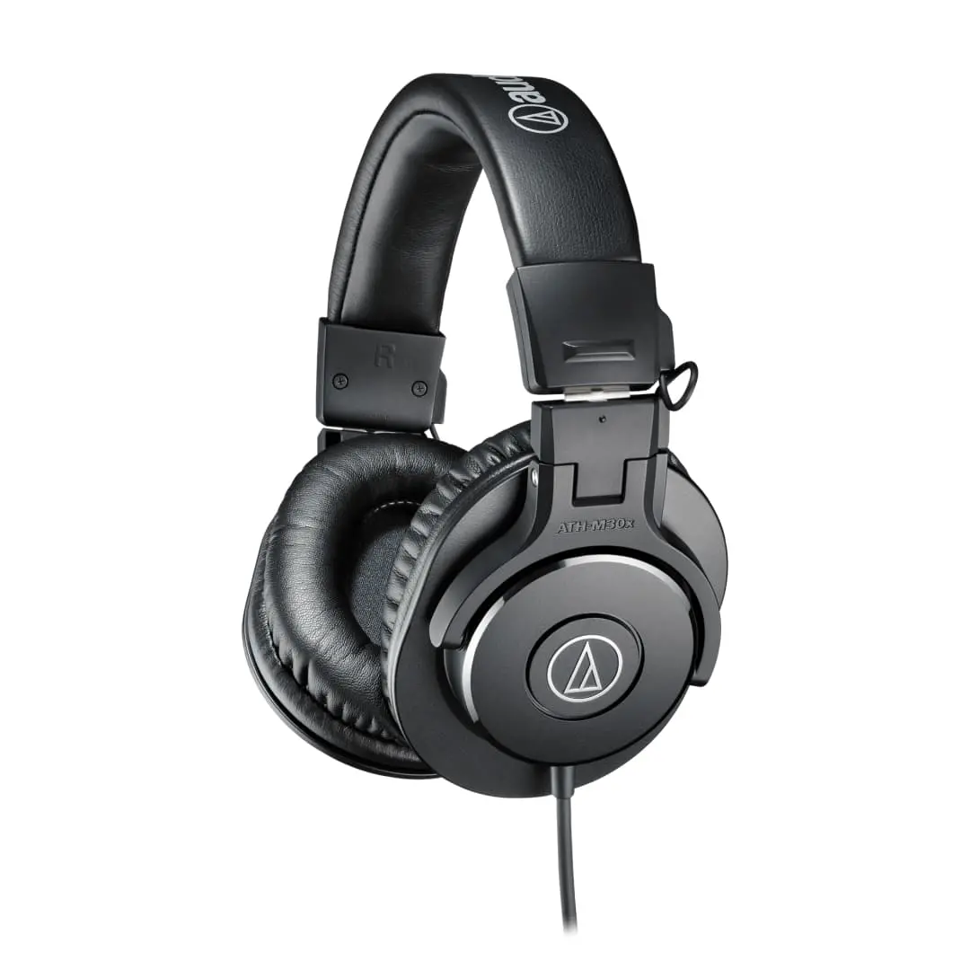Audio-Technica - Ath-M30x Professional Monitor Headphones - Black Finish 1