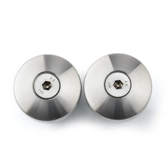 British Customs Weighted Stainless Steel Bar Ends - Triumph Thruxton R, Street Twin, Street Cup, Street Scrambler, Bobber 1