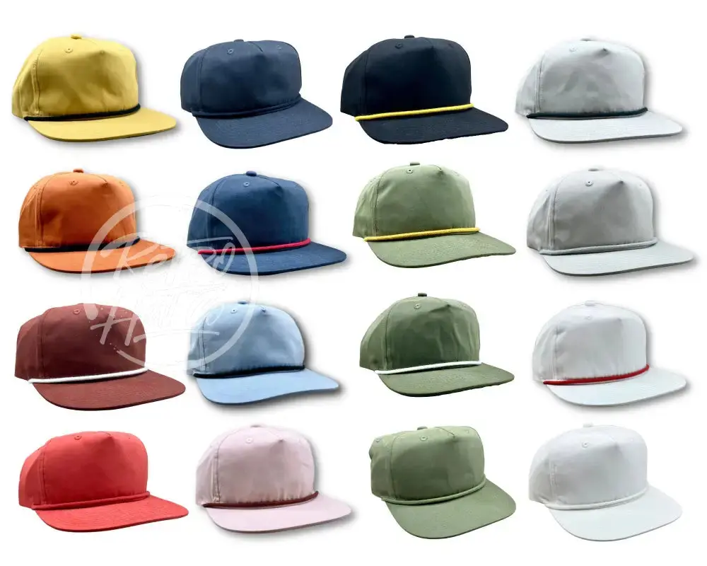 Blank Cotton/Poly Retro Rope Hat With Snapback 1