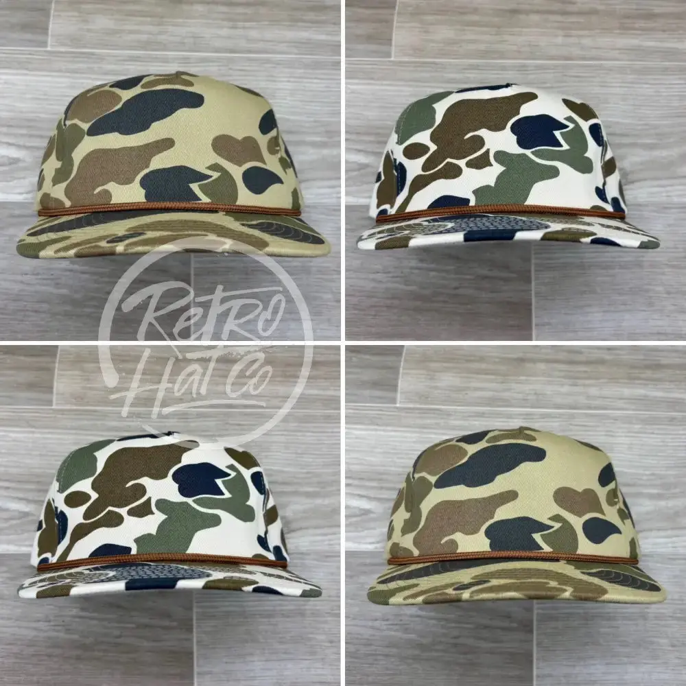 Blank Old School / Duck Camouflage Rope Hat 1