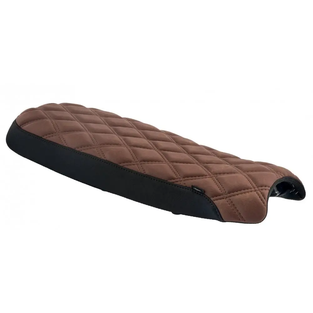 Motone The Mamba Seat - Low Profile Diamond Stitch Seat - Black And Tan 1