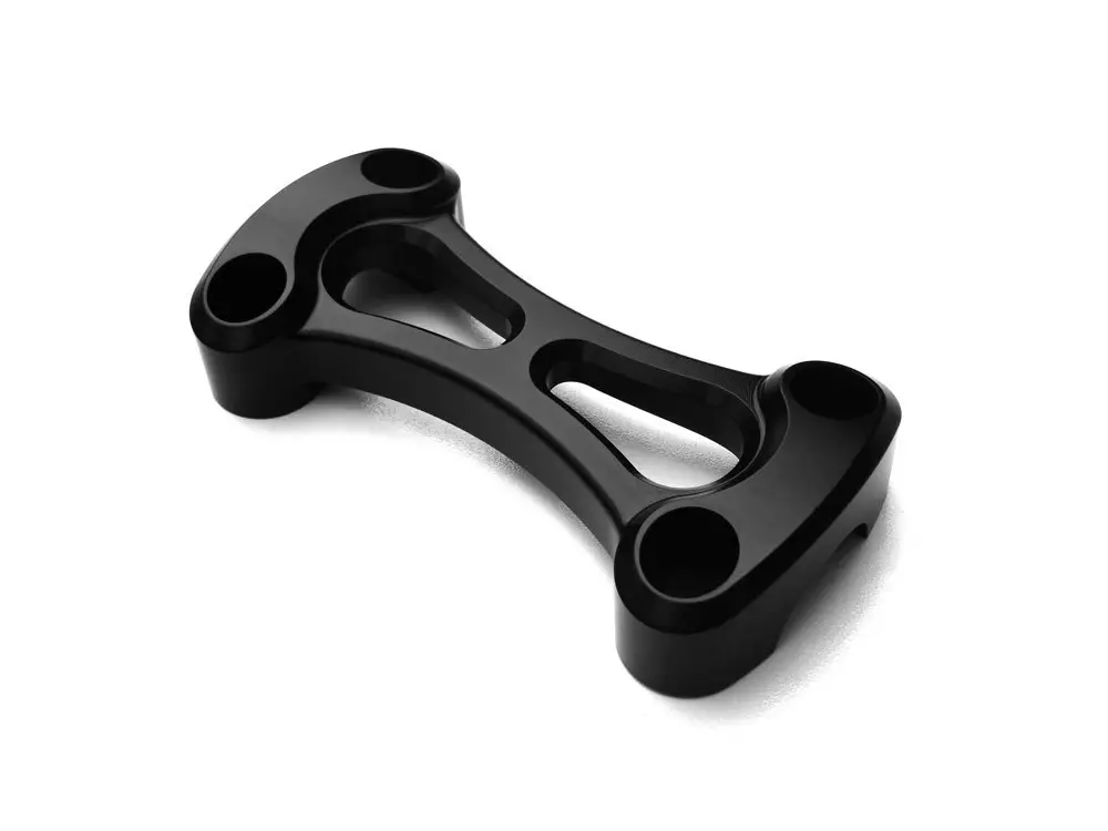 Motone Billet 1 Piece Top Clamps - Black Or Silver 2