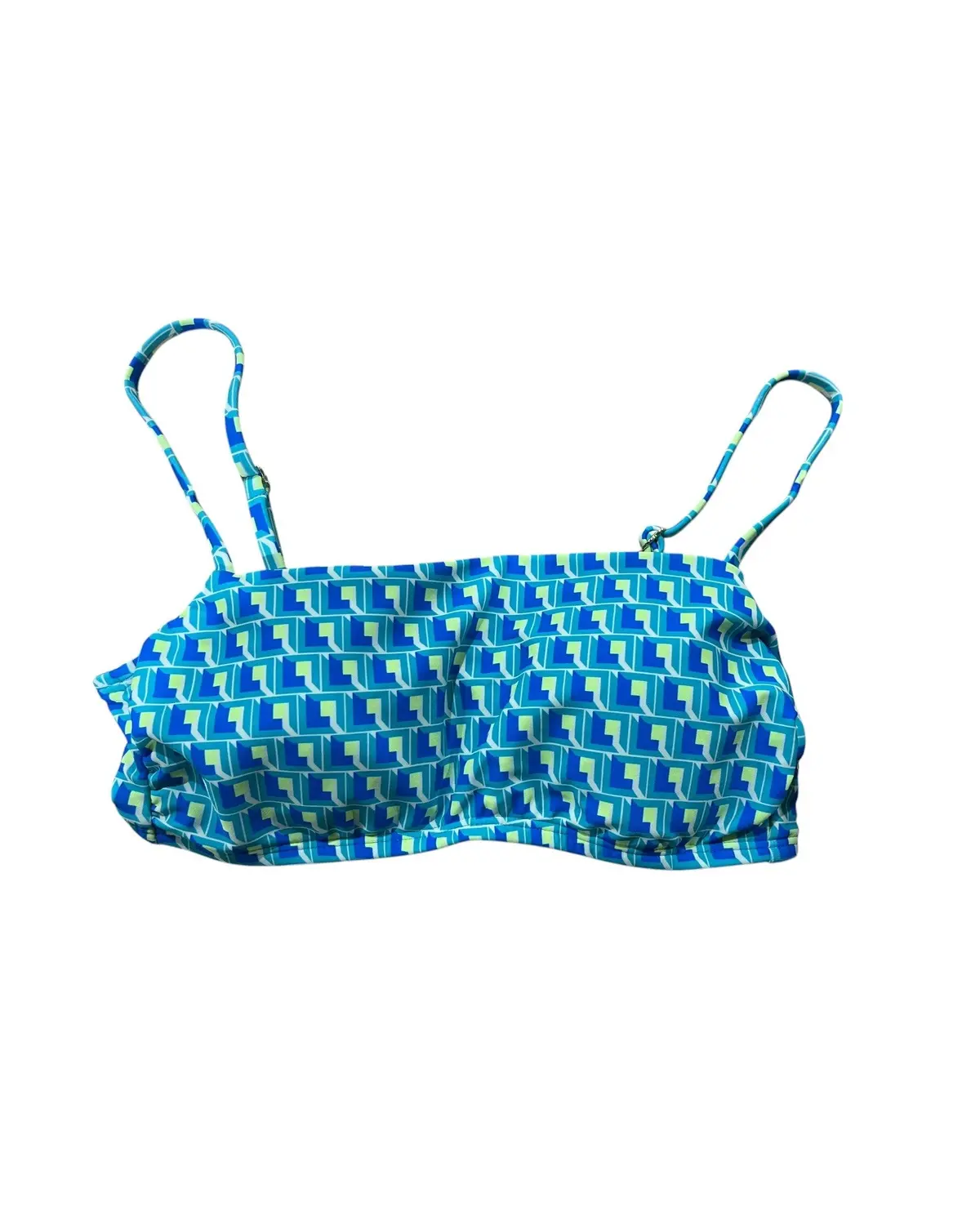 Time And Tru, Women's, Bralette, Swim Top, Geo Print 1