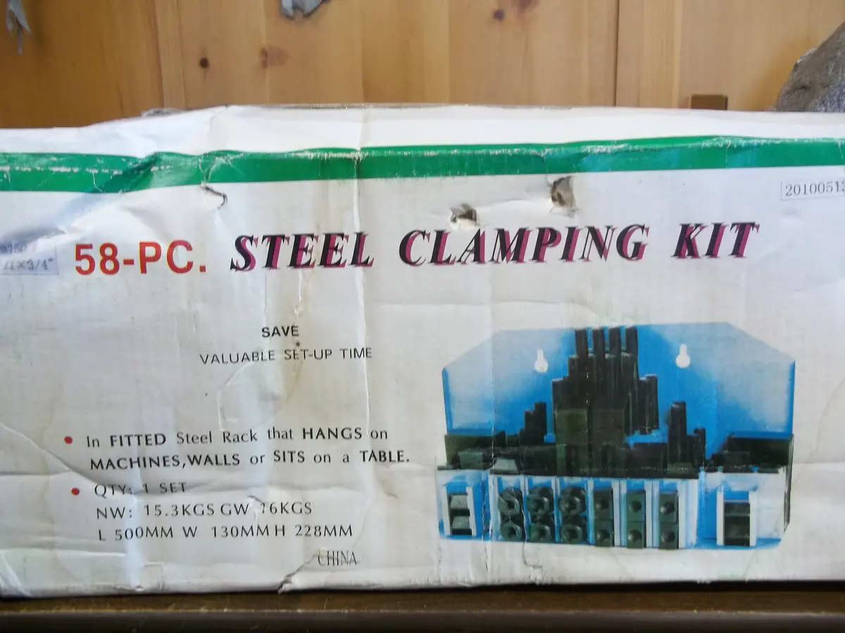 Ttc Cc3750 52 Piece Standard T-Slot Clamping Nuts, Clamps, Blocks Set 83-010-258 1