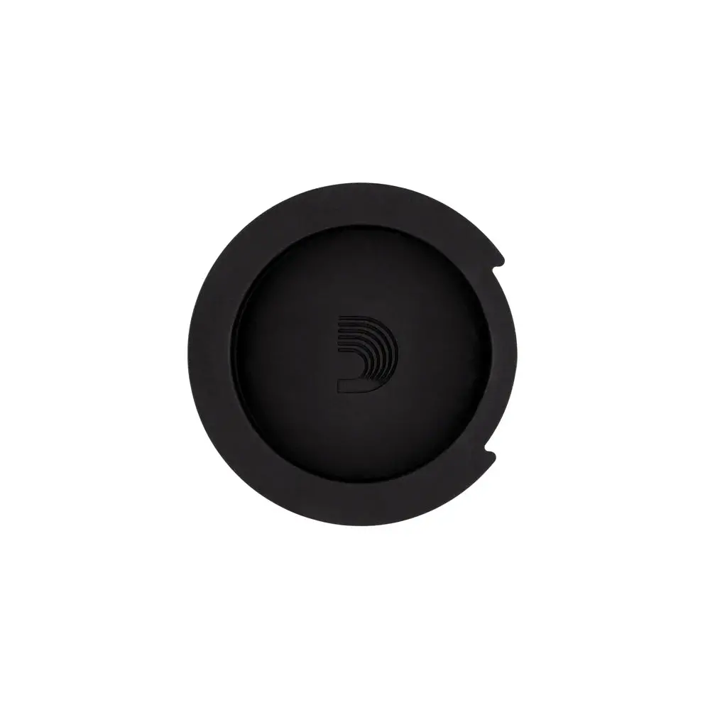 D'addario Screeching Halt Soundhole Cover - Acoustic Guitar Feedback Reducer - Black Finish (Pw-Sh-01) 1