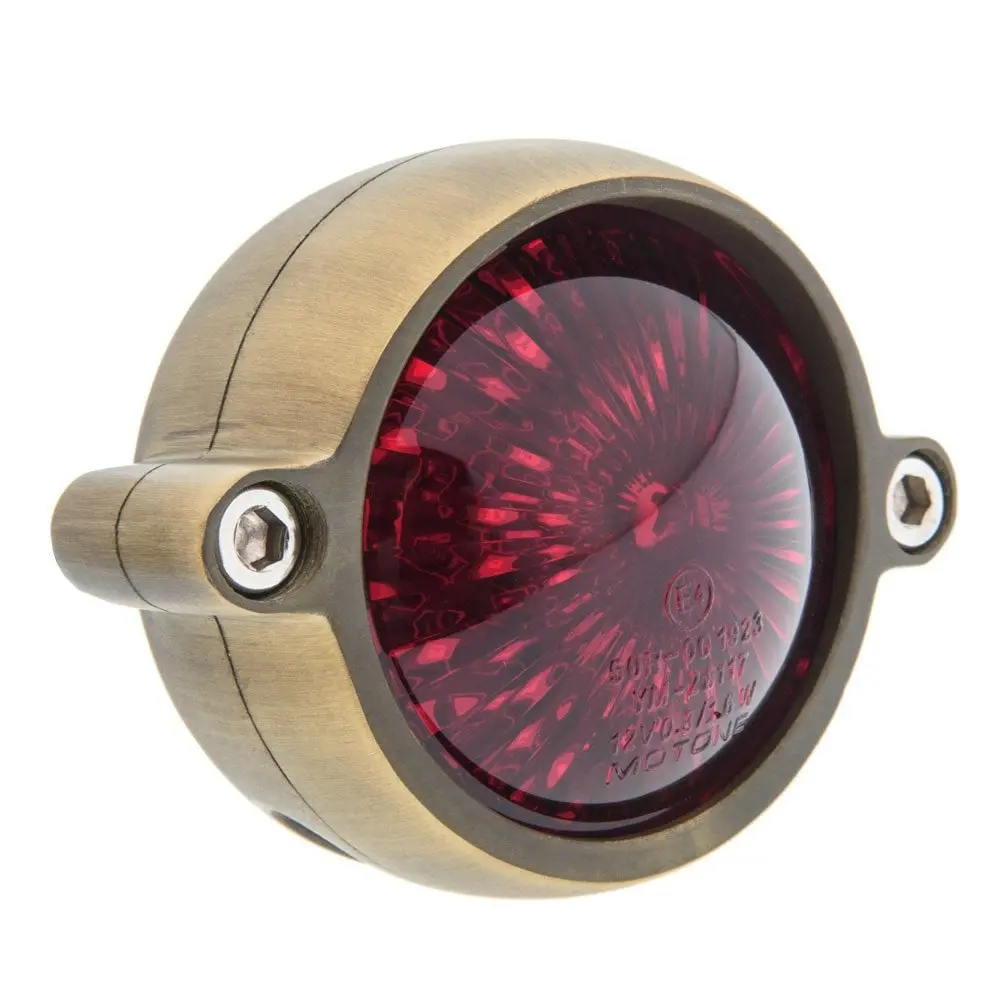 Motone Eldorado Led Tail Light - Brushed Brass Finish 1