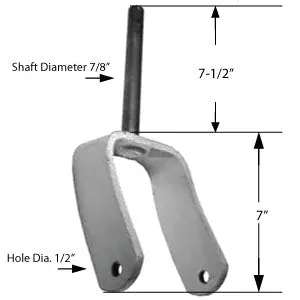 Replaces Exmark Caster Yoke 1-322145-01 | Cys0307 1
