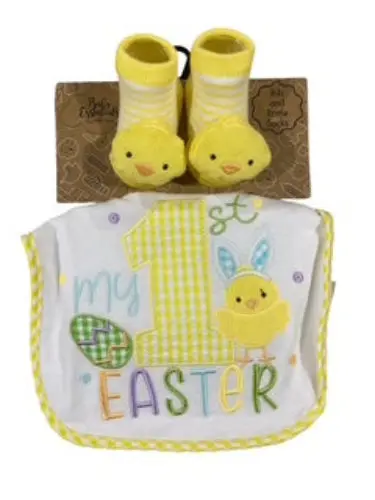 Baby Essentials, My 1St Easter, Bib And Booties Set 1