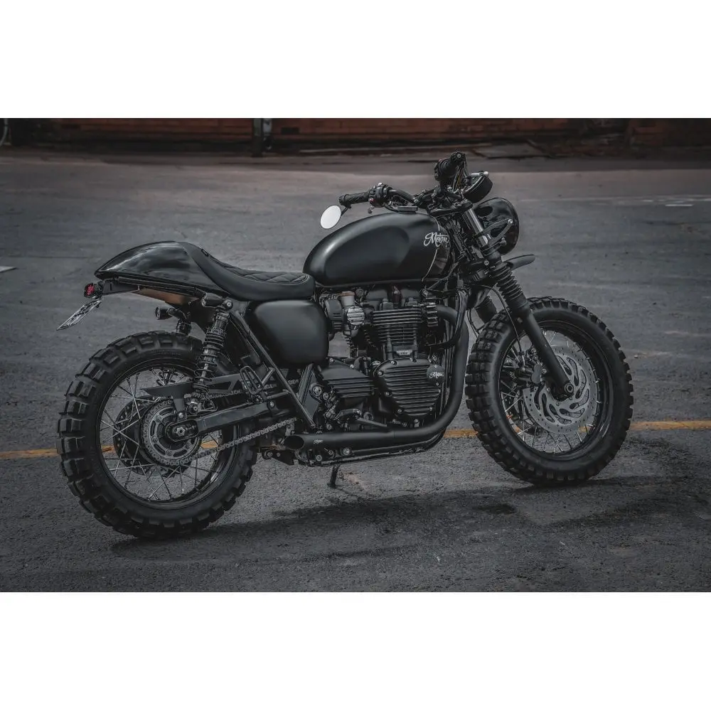 Motone Fastback Cafe Racer Seat - Black - 2016+ Triumph Street Twin, T100, T120, Street Cup, Street Scrambler, Speed Twin 900 1