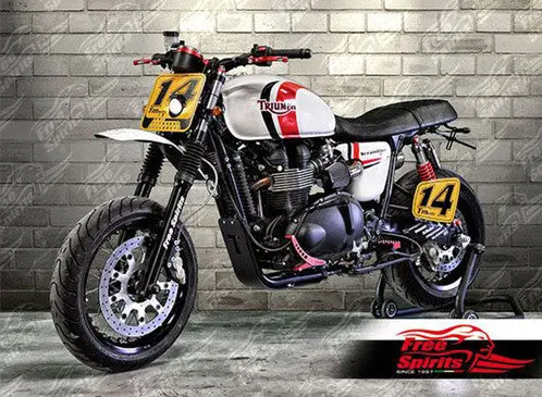 Free Spirits Plexiglass Number Plates - Triumph Classics 2