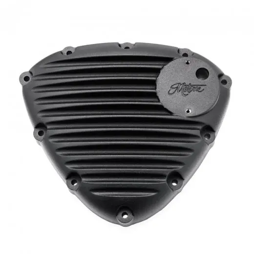 Motone Finned Stator Engine Cover - Black Finish 1