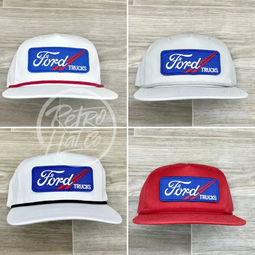 Ford Trucks Patch On Retro Rope Hat 1