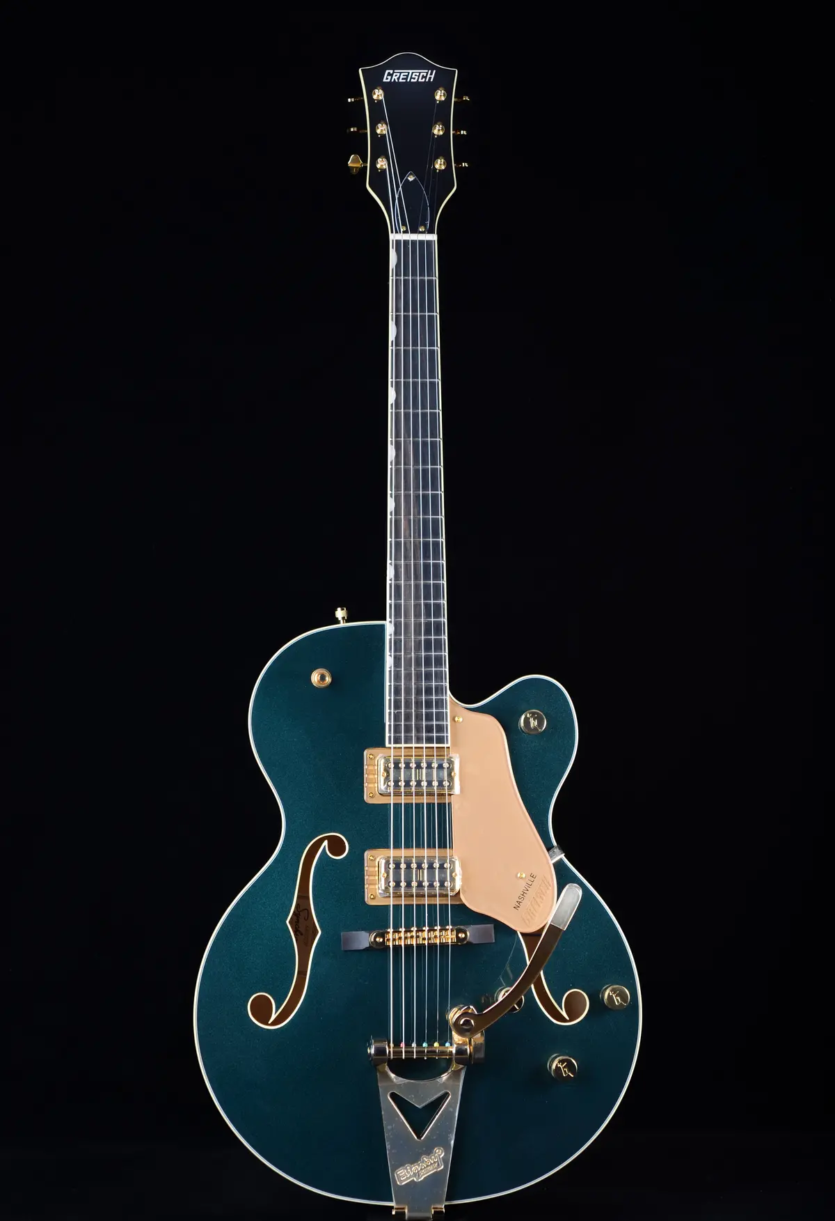 Gretsch Synchromatic Nashville Hollow Body Single-Cut With Bigsby - Cadillac Green 1