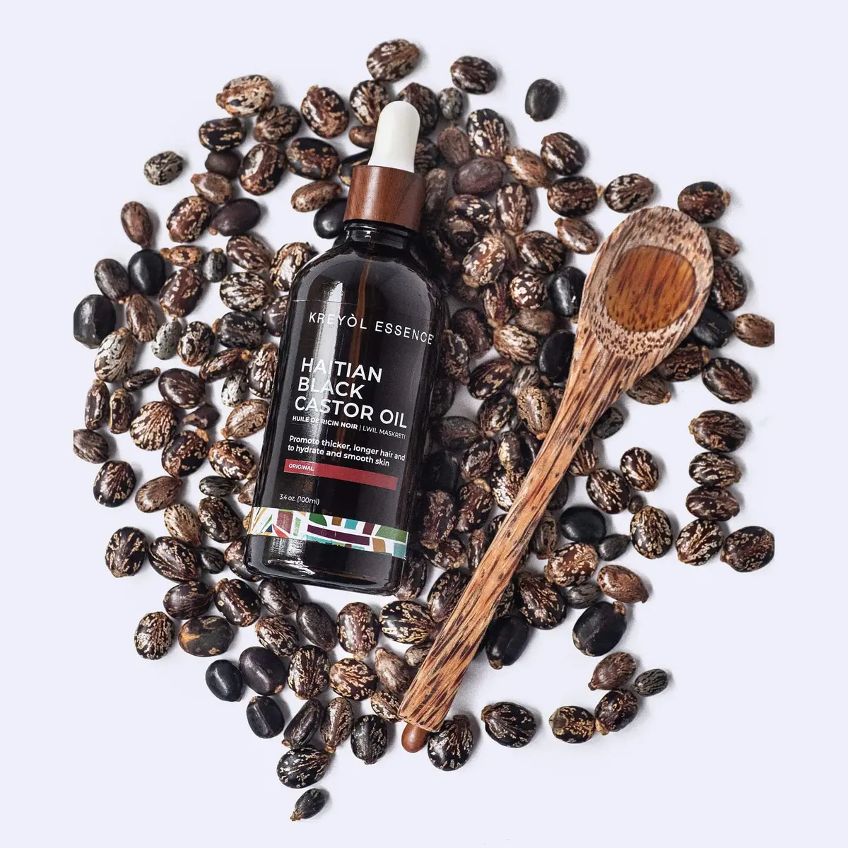 Haitian Black Castor Oil - Original (3.4Oz) Super Size 1