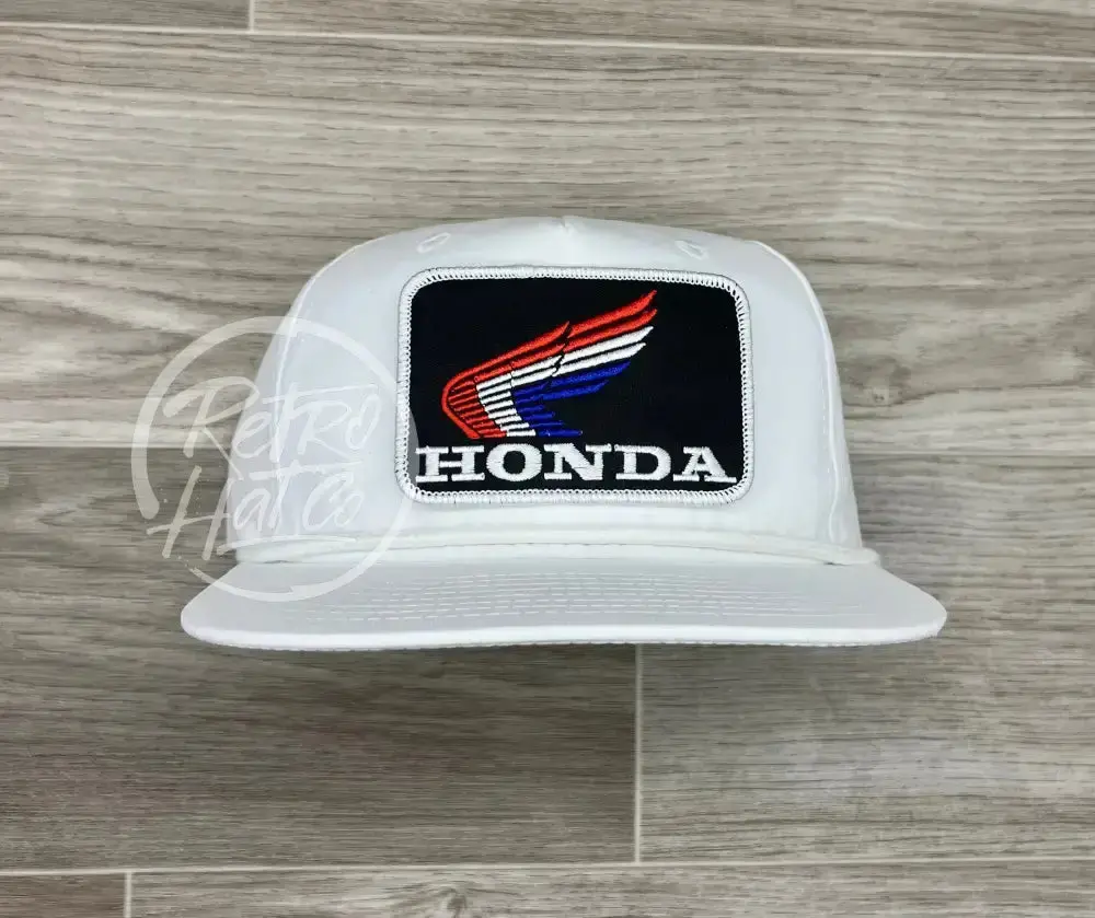 Honda Patch On White Retro Rope Hat 1