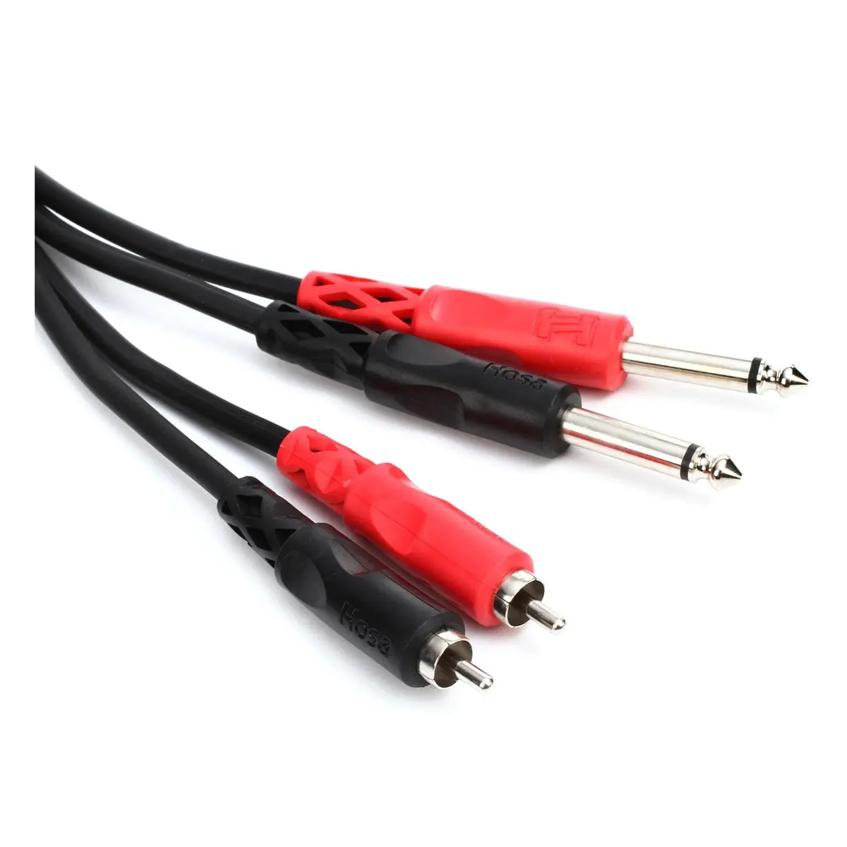 Hosa Cpr-204 Stereo Interconnect Cable - Dual 1/4" Ts Male To Dual Rca Male - 13.2Ft 1