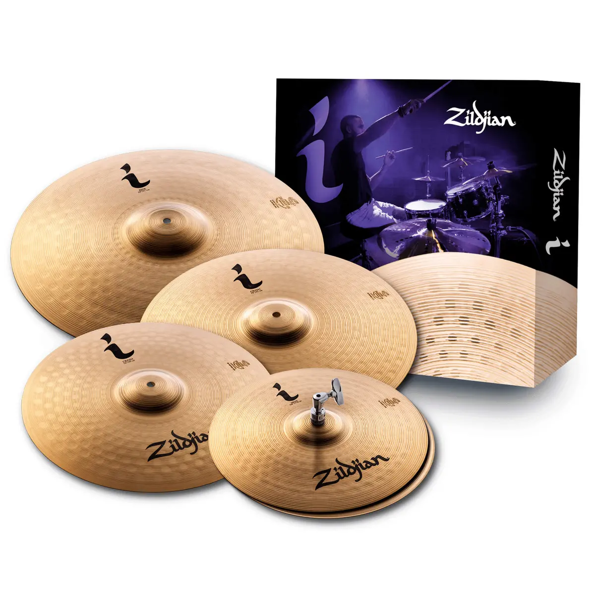 Zildjian - I Pro Gig Cymbal Pack (Ilhpro) - 14" Hihats, 16" Crash, 18" Crash, 20" Ride 1