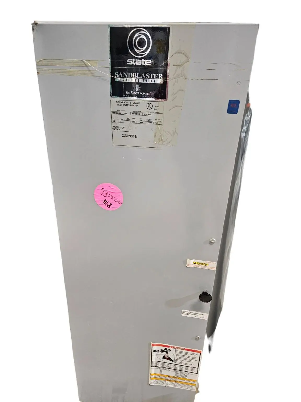 State Sandblaster, Csb-120-9-Sfeb Commercial Water Heater 1