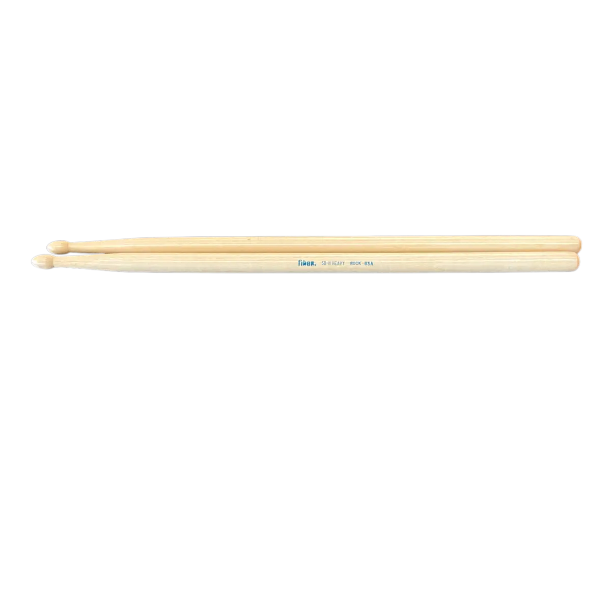 Vintage Fibes 5B-H Heavy Rock - Drumsticks W/Wood Tip - Hickory - Usa Made (1 Pair) 1