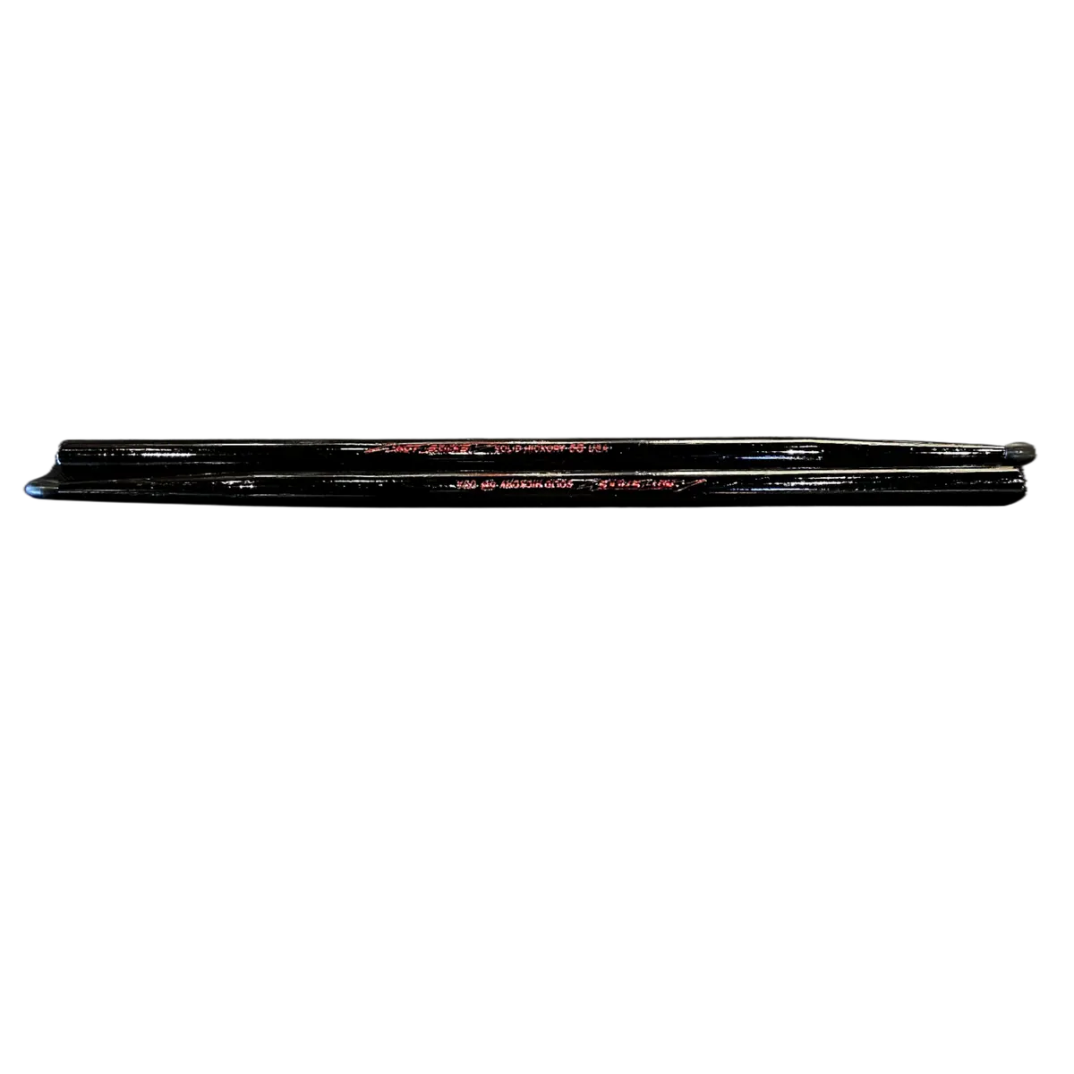 Hot Sticks - Black Finish - Solid Hickory Usa (Choose 5A Or 5B) W/Nylon Tip (1 Pair) 1