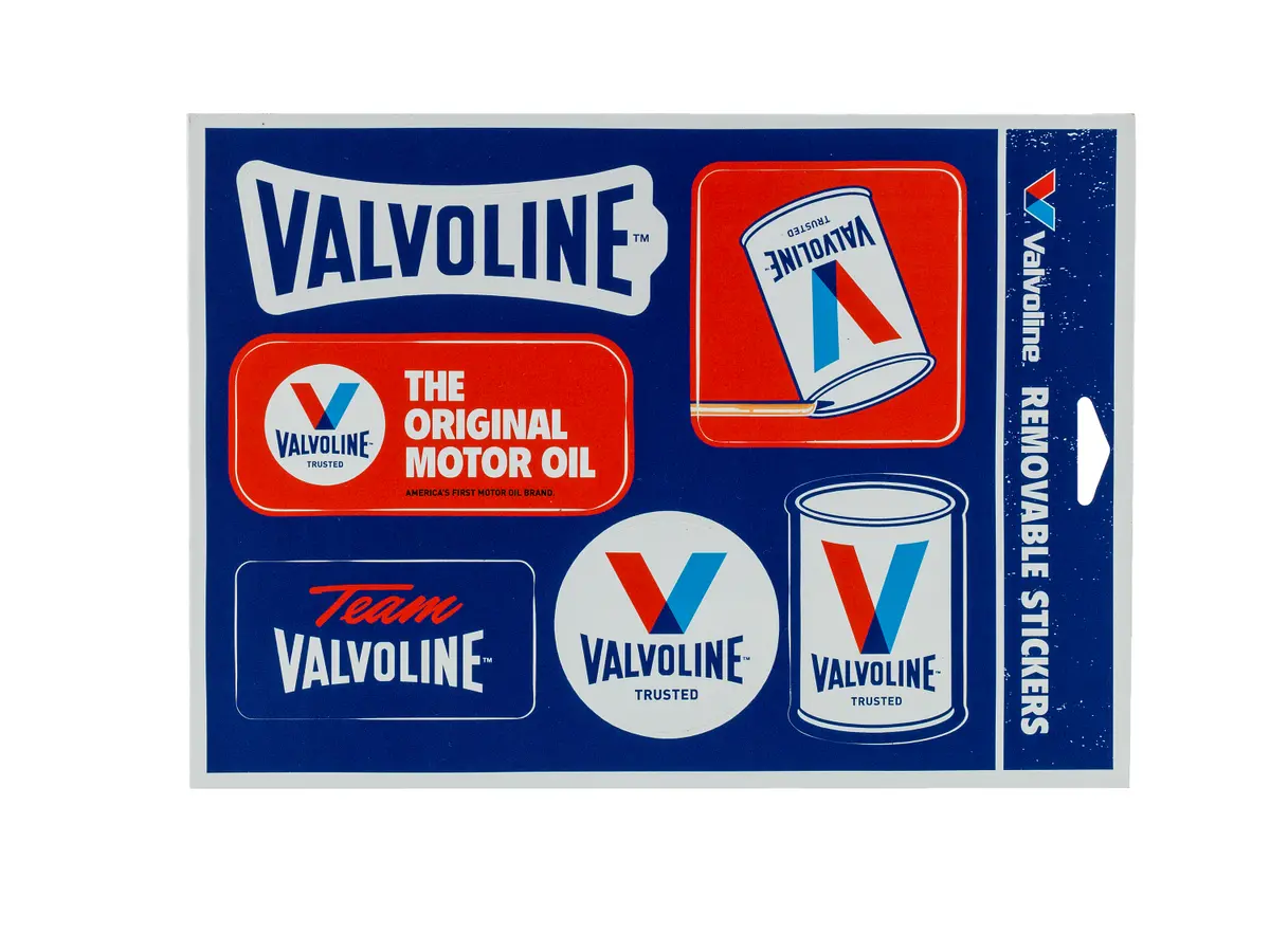 Valvoline Vinyl Sticker Sheet 1