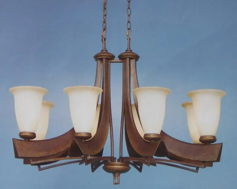 Authenticity Lighting 10-0084-08-26 Iron Ridge 36 Inch Chandelier Store Pickup Only 1