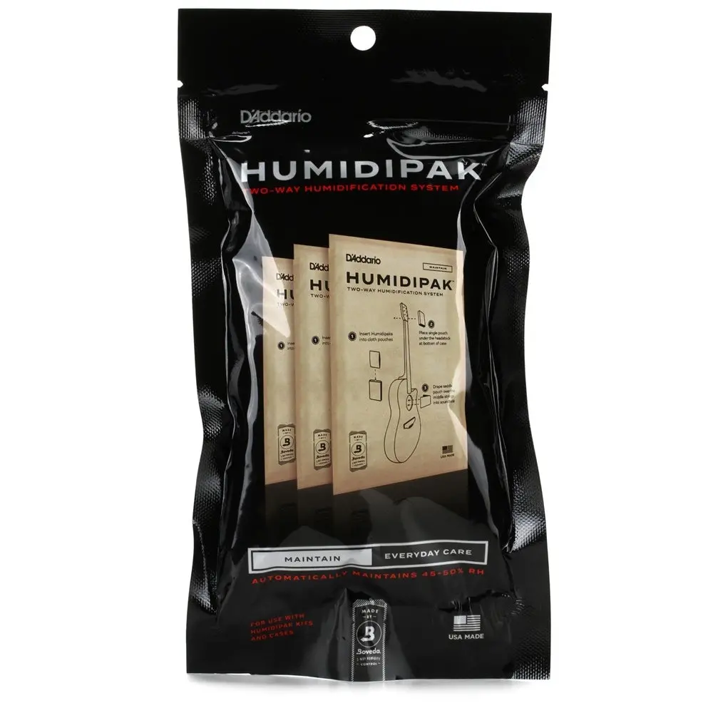 D'addario Humidipak Maintain - Two-Way Humidification System Refill Pack 1