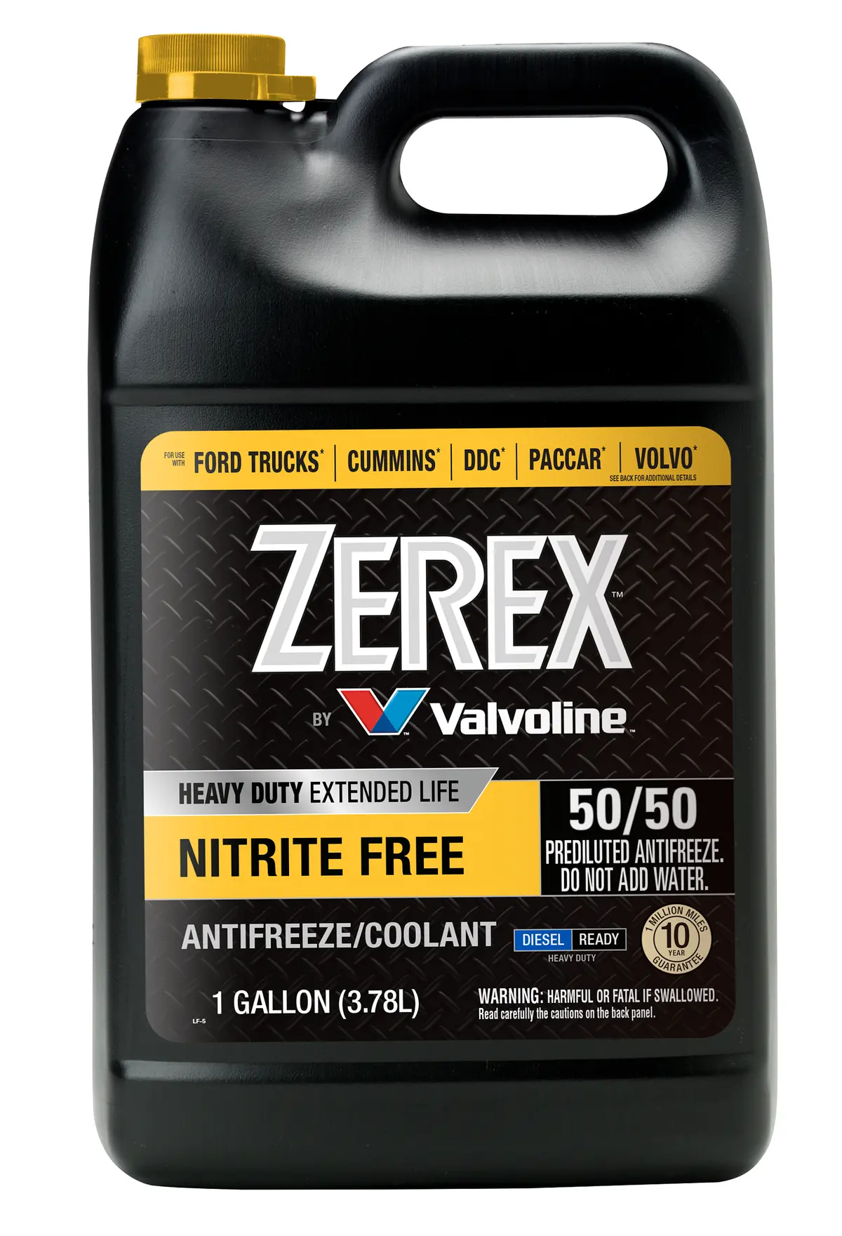 Zerex Heavy Duty Nitrite Free Extended Life Yellow 50/50 Prediluted Antifreeze 1