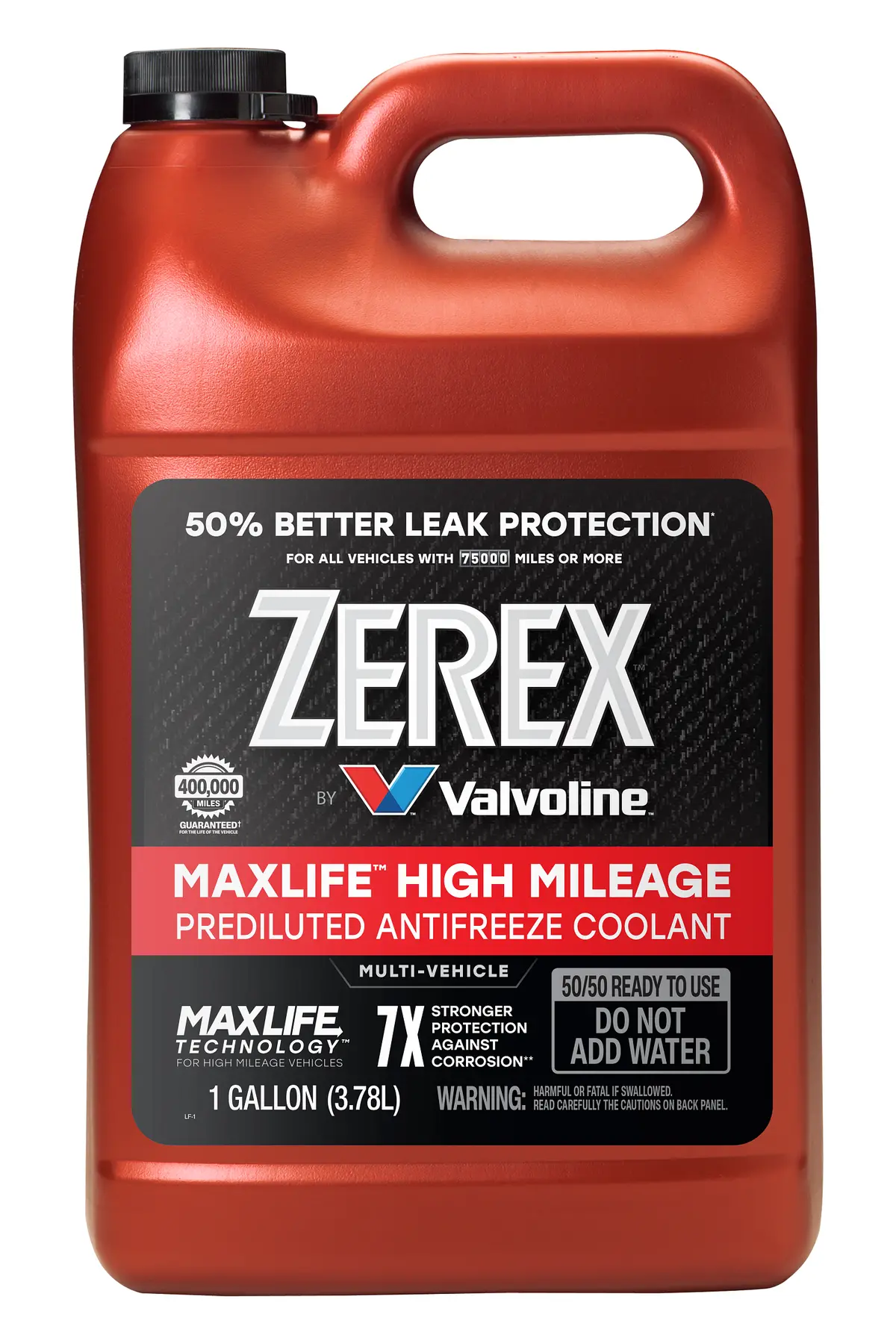 Zerex Maxlife High-Mileage Multi-Vehicle 50/50 Prediluted Antifreeze 1