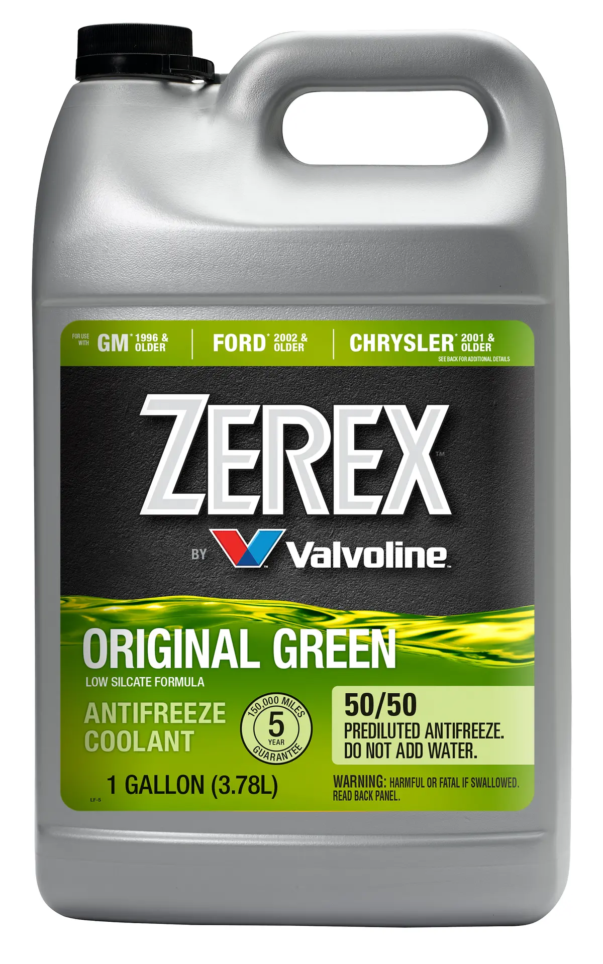 Zerex Original Green 50/50 Prediluted Antifreeze 1