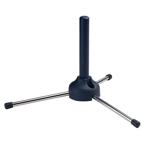 K&M - König & Meyer - 152/3 Flute Stand - Black Finish W/Nickel Legs 1