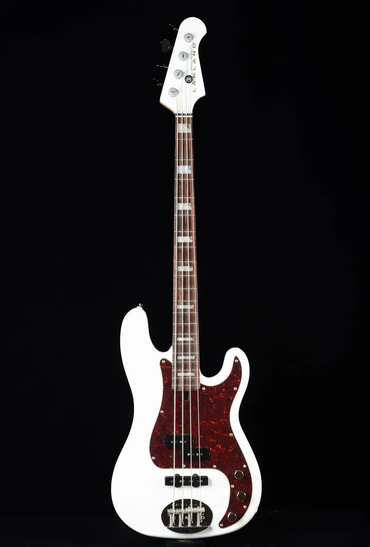 Lakland Skyline 44-64 Custom Pj With J Neck - White 1