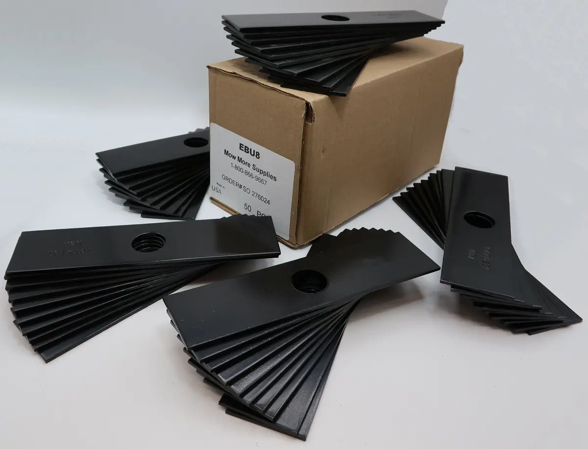 50-Pack Heavy-Duty 8" Edger Blades - 1" Center Hole, Unsharpened | Ebu8box 1
